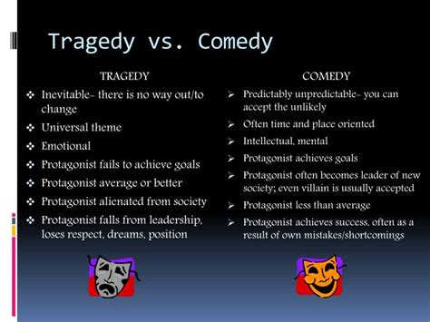 what is the difference between a comedy and a tragedy; how does the use of irony in literature affect the reader's emotional response