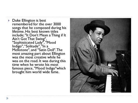 what influence did duke ellington have on music and how his compositions influenced the development of jazz in the 20th century